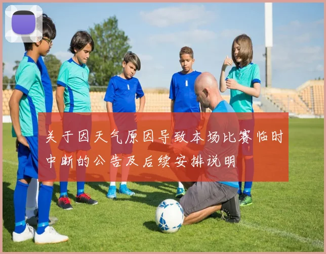 关于因天气原因导致本场比赛临时中断的公告及后续安排说明